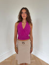 Darina halterneck top - Pink