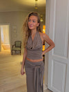 Tella halterneck top - Taupe