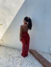 Bilana halterneck top – Red