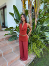 Bilana halterneck top – Red