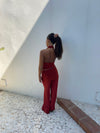 Bilana halterneck top – Red