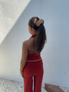 Bilana halterneck top – Red