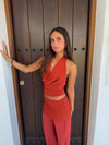 Bilana halterneck top – Red
