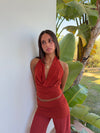 Bilana halterneck top – Red