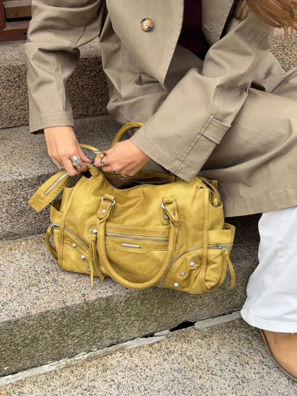 Tovah Handbag - Yellow
