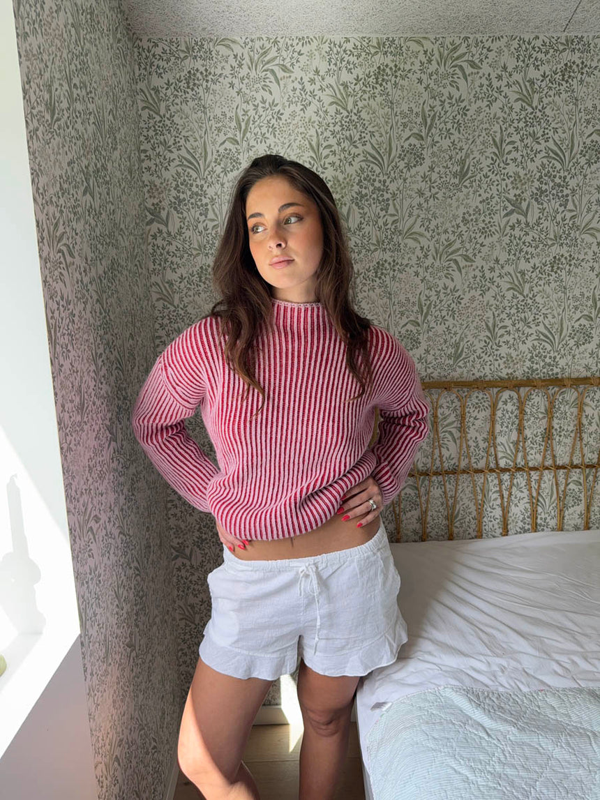 Nordica linen shorts - White