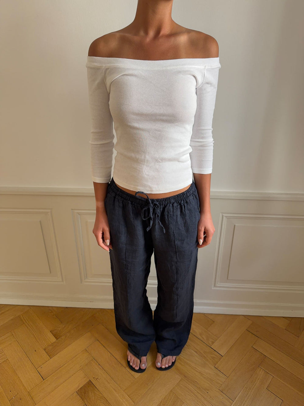 Signe linen pants - Blue