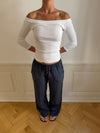 Signe linen pants - Blue