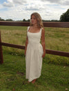 Solia linen dress – Beige