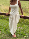 Solia linen dress – Beige