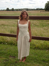 Solia linen dress – Beige