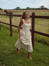 Solia linen dress – Beige