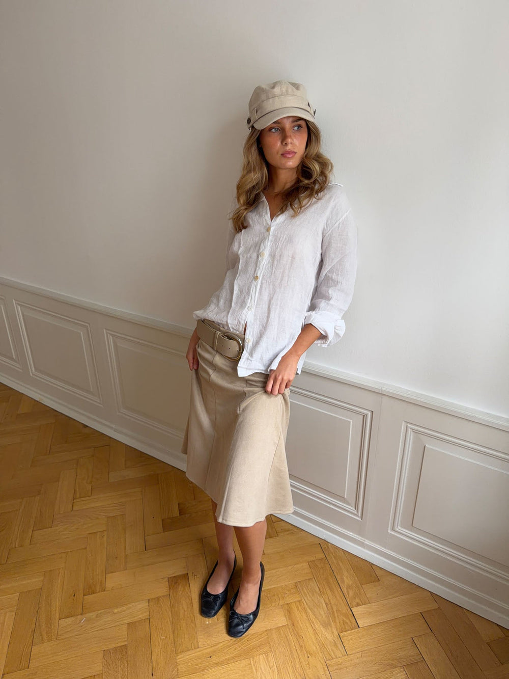 Lovisa linen shirt - white
