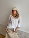 Lovisa linen shirt - white