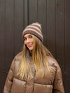 Zoe beanie - Brown/Beige