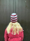 Zoe beanie - White/red