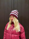 Zoe beanie - White/red