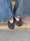 Tovea split toe ballerina with polka dots - Black/White