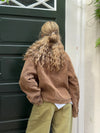 Rosie suede jacket - Brown
