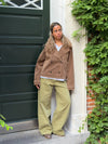 Rosie suede jacket - Brown