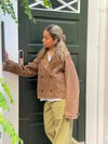 Rosie suede jacket - Brown