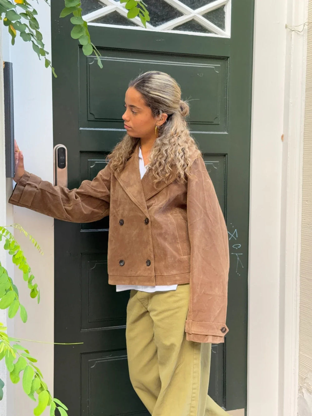 Rosie suede jacket - Brown
