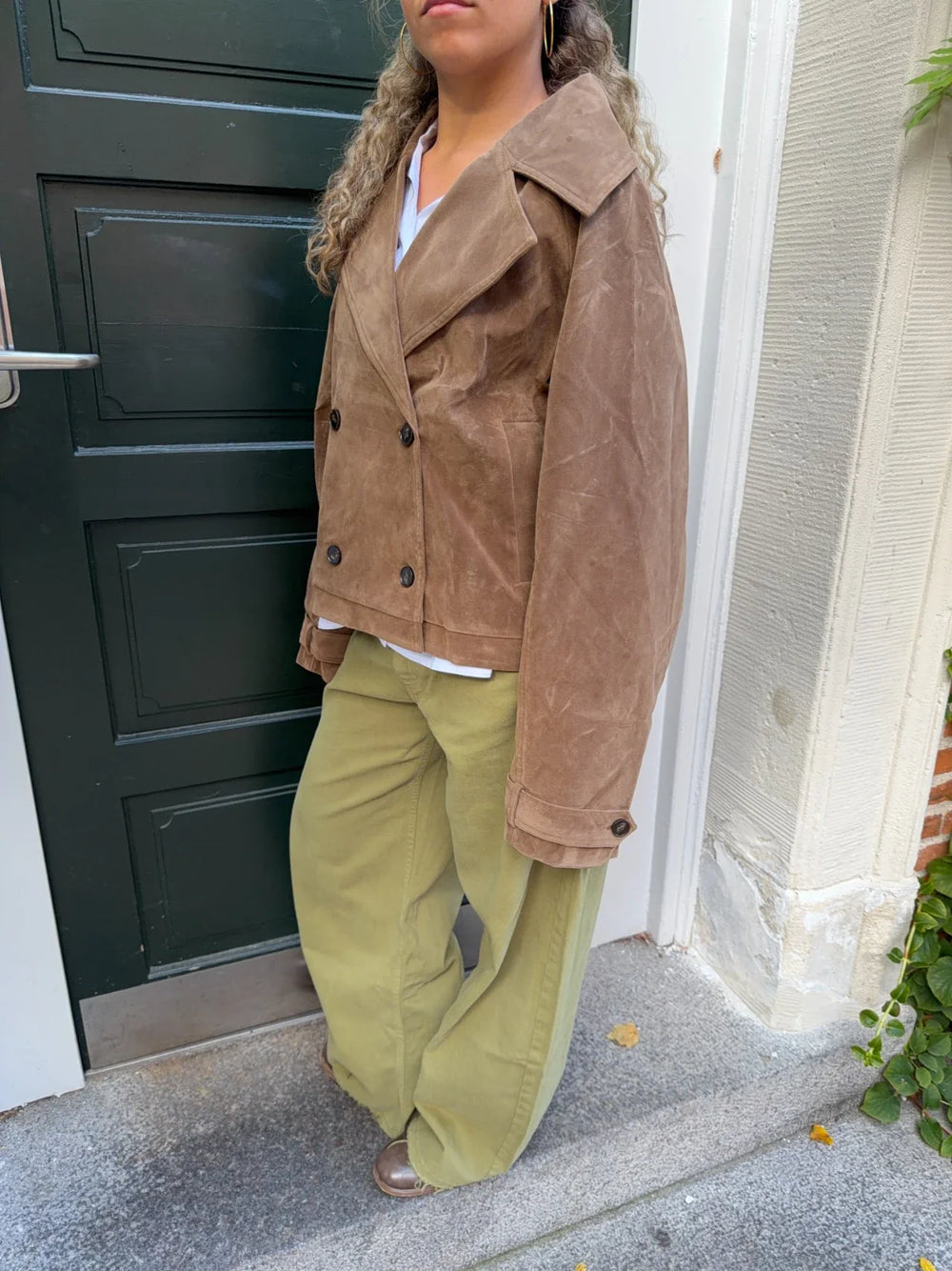 Rosie suede jacket - Brown