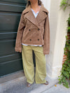 Rosie suede jacket - Brown