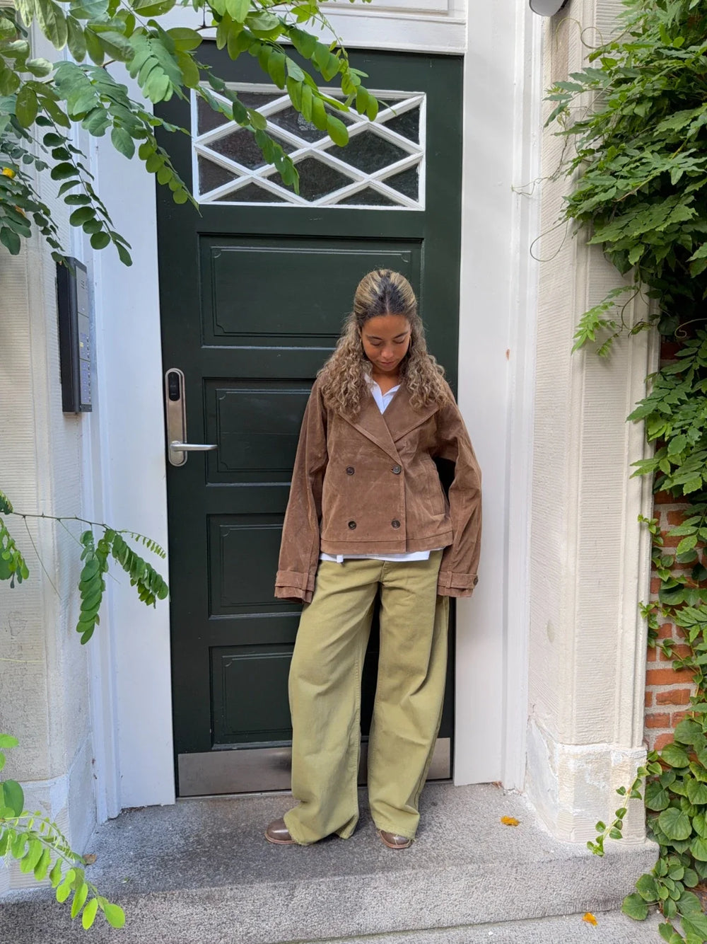 Rosie suede jacket - Brown