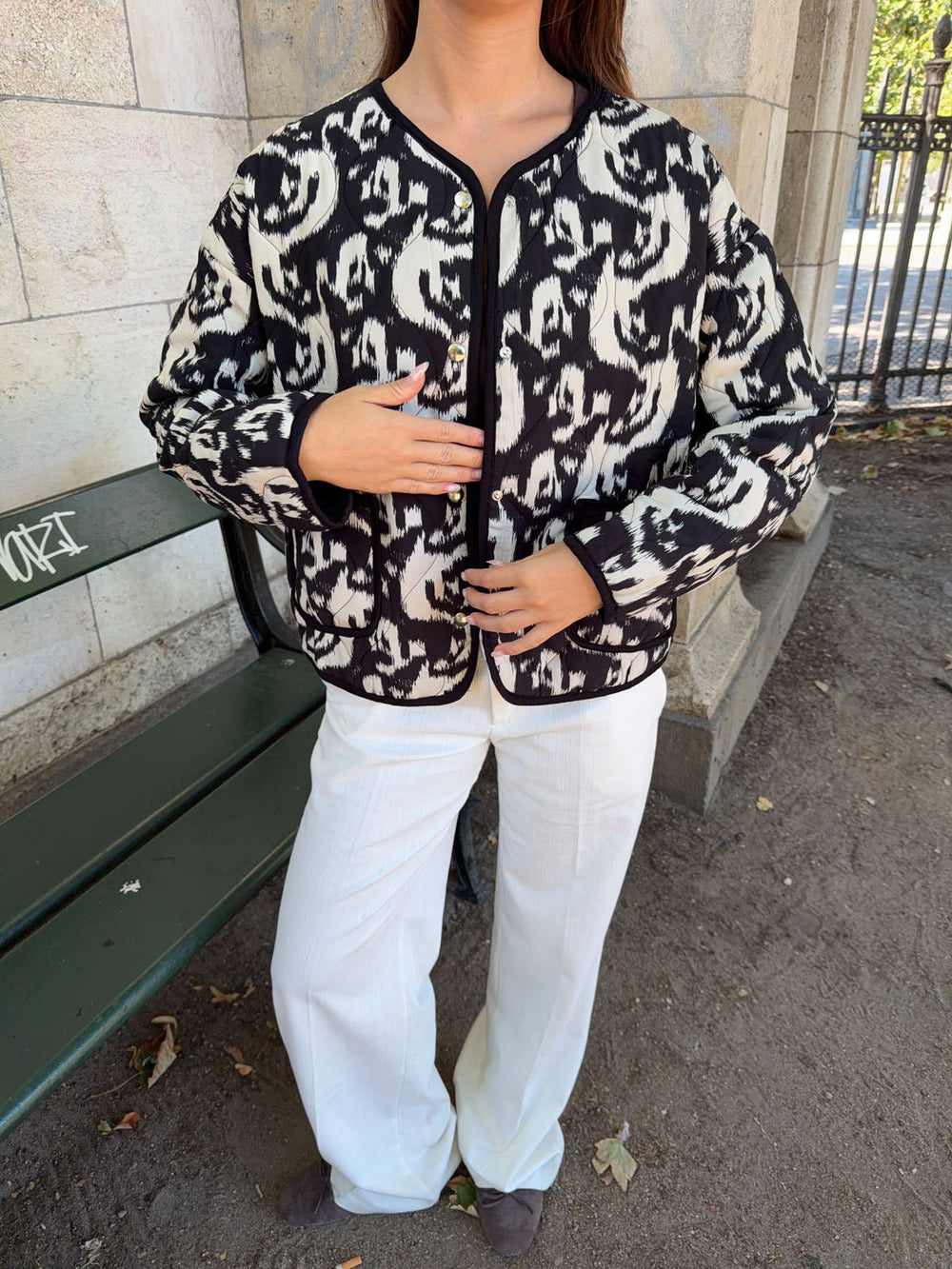 Sasja jacket - Black/white