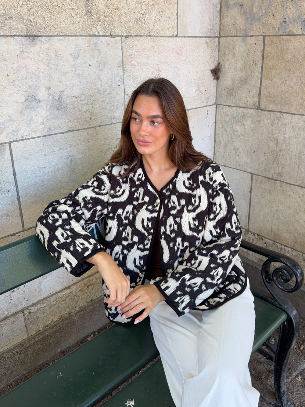 Sasja jacket - Black/white