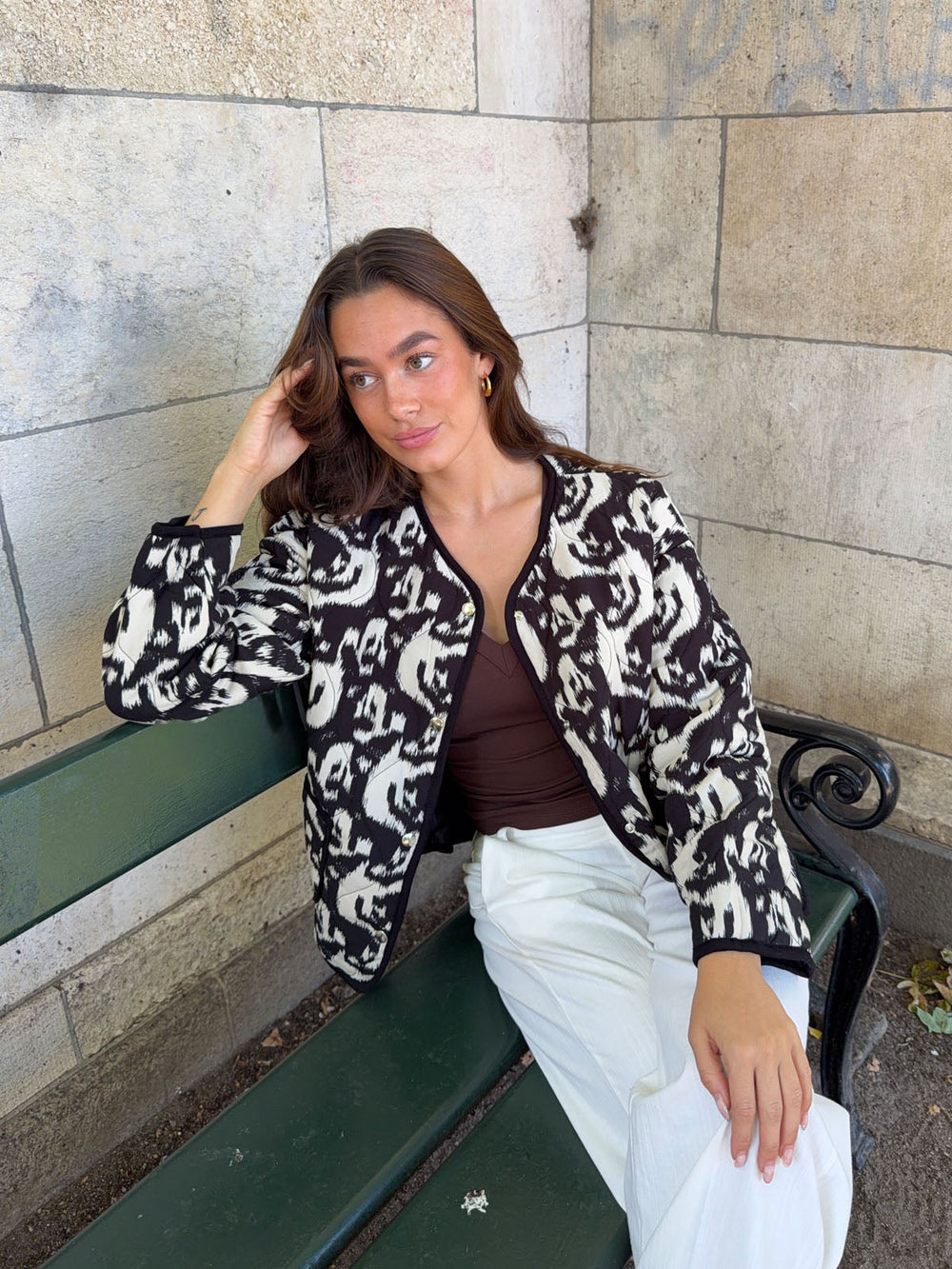 Sasja jacket - Black/white
