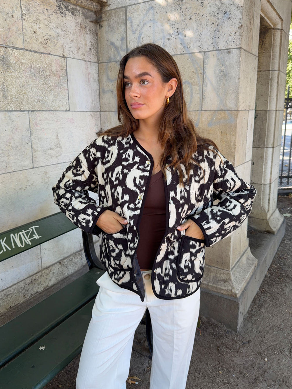 Sasja jacket - Black/white