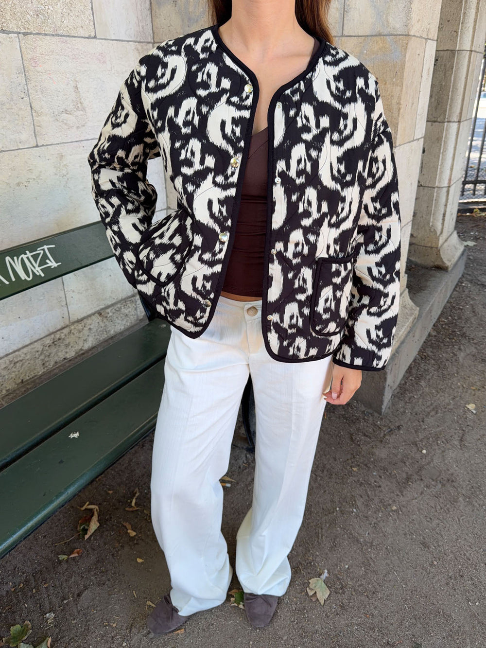 Sasja jacket - Black/white