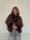 Belindina faux fur jacket - Brown