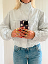 Scandivv jacket with checkers - White