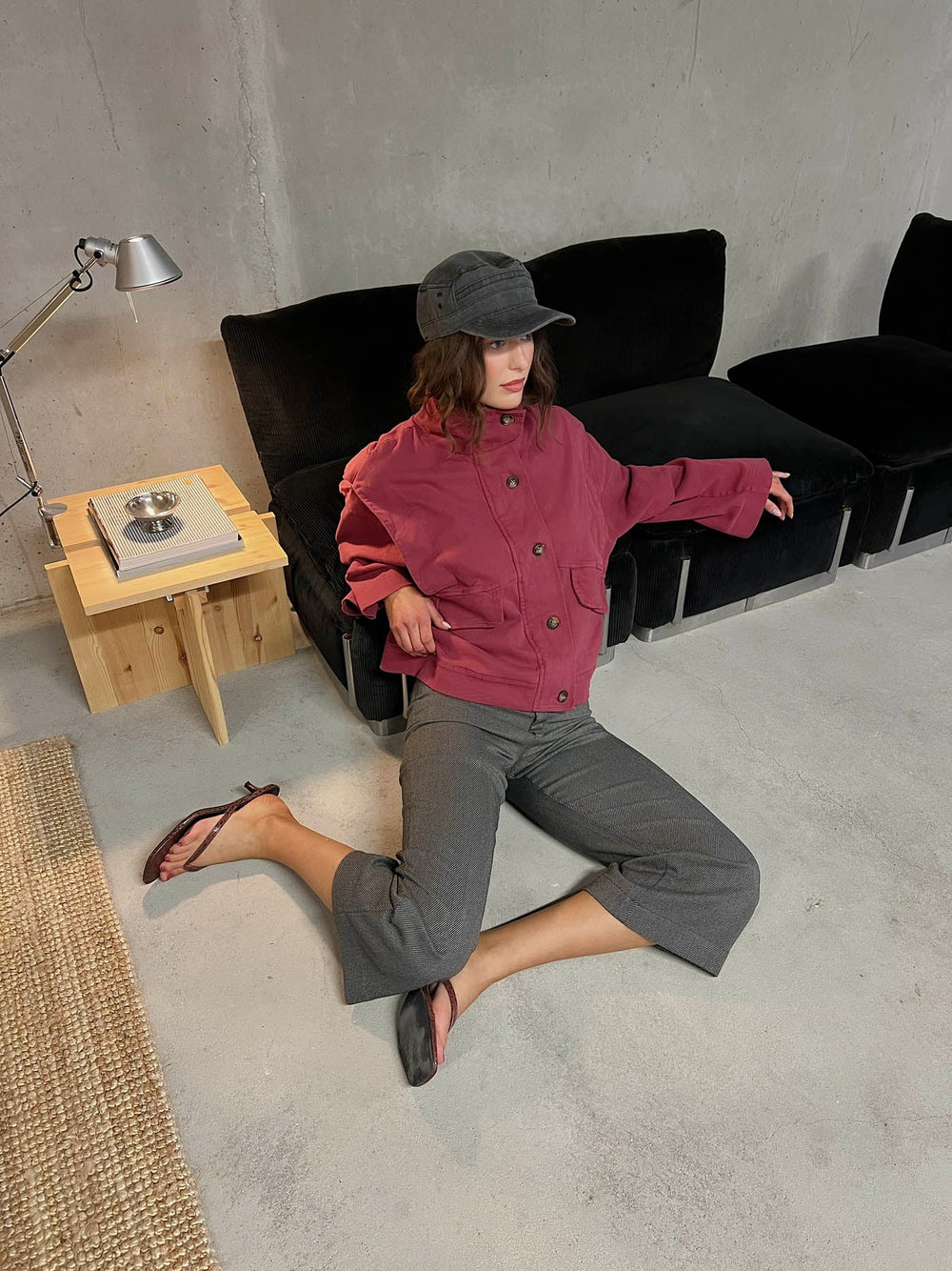 Seraphine jacket - Wine red