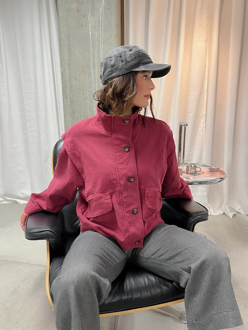 Seraphine jacket - Wine red