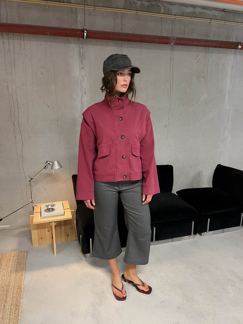 Seraphine jacket - Wine red