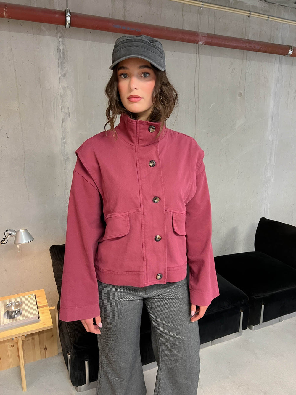 Seraphine jacket - Wine red