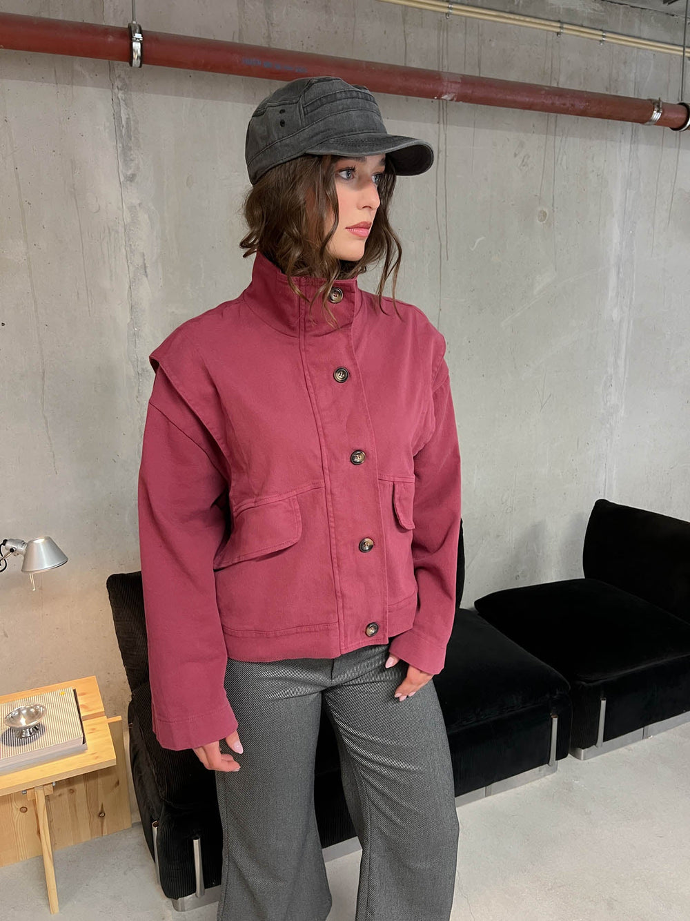 Seraphine jacket - Wine red