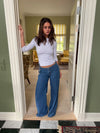 Candice jeans with ties - Blue