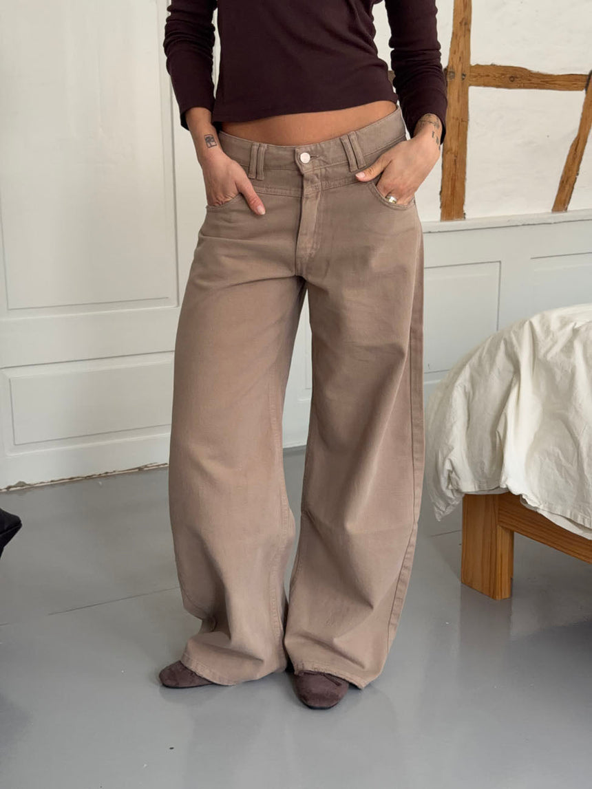 Felux jeans with stitches - Beige