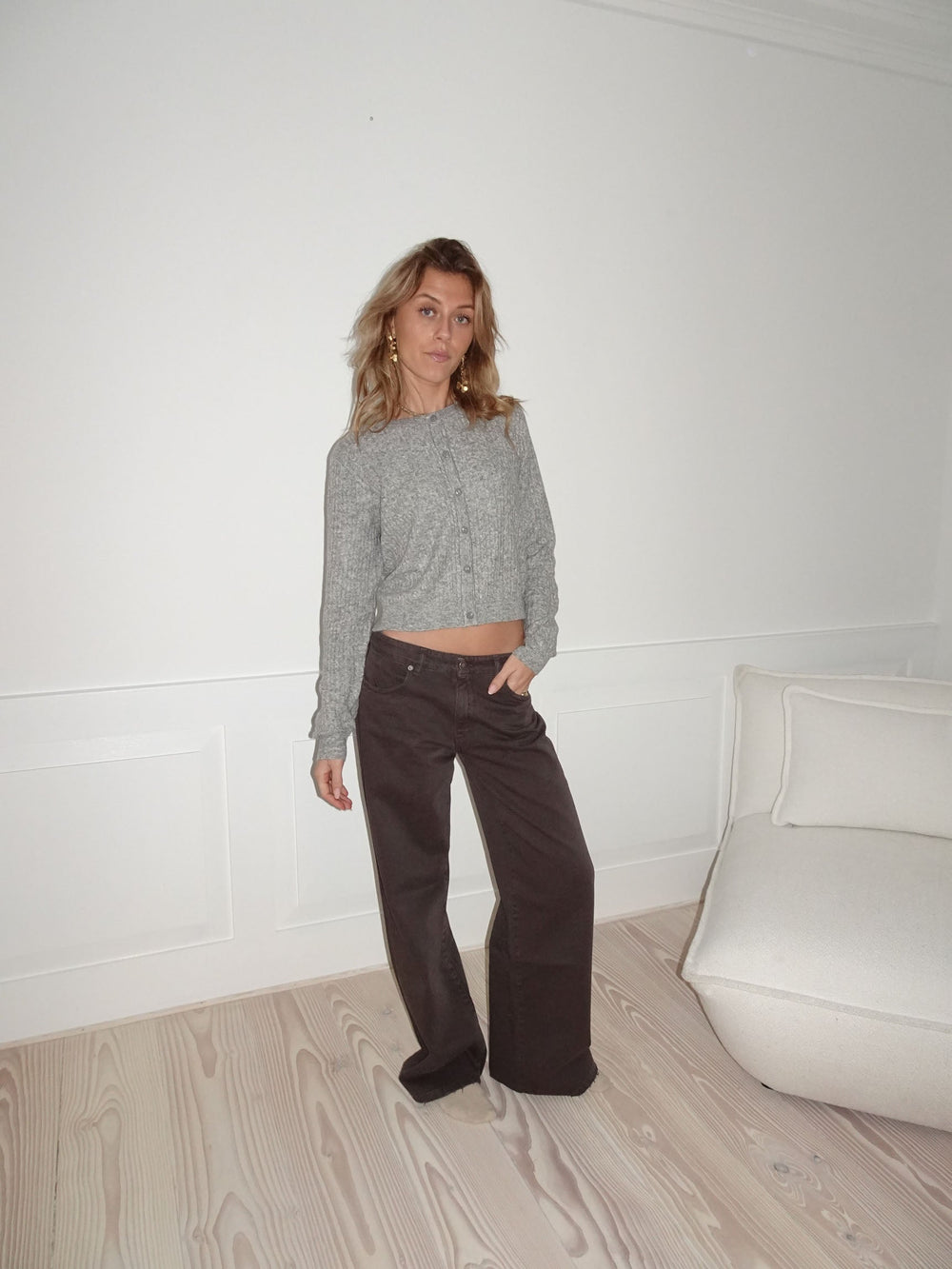 Audrey jeans - Dark brown