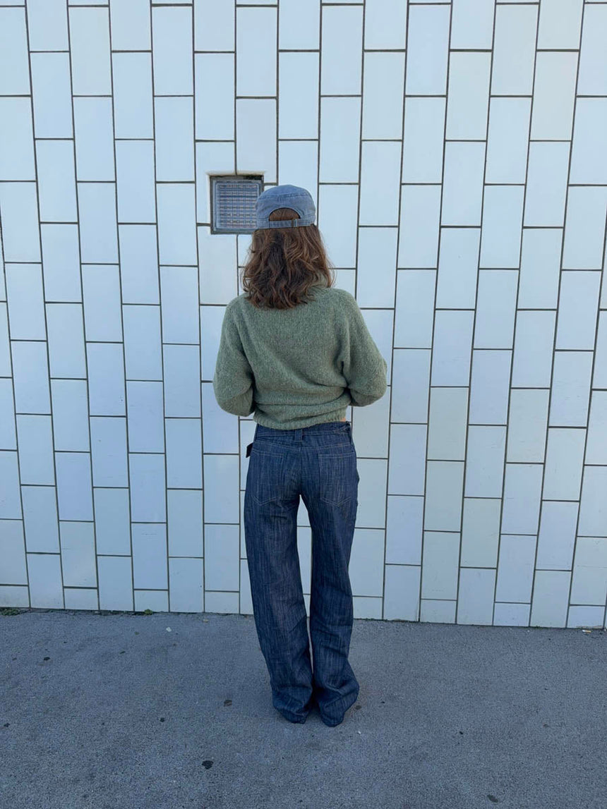 Boletta jeans with belt - Dark blue denim