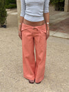 Fillina jeans with belt – Salmon pink