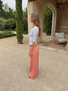 Fillina jeans with belt – Salmon pink