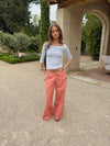 Fillina jeans with belt – Salmon pink