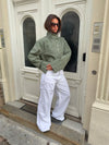 Lineana jeans with lace detail - White
