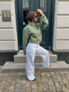 Lineana jeans with lace detail - White